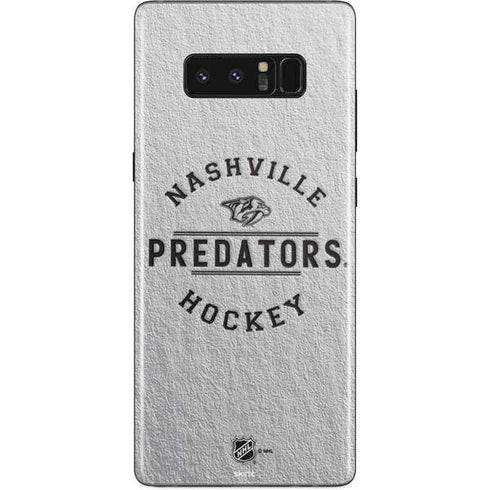 NHL Nashville Predators Black Text Galaxy Note 8 Skin
