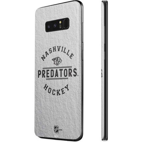 NHL Nashville Predators Black Text Galaxy Note 8 Skin