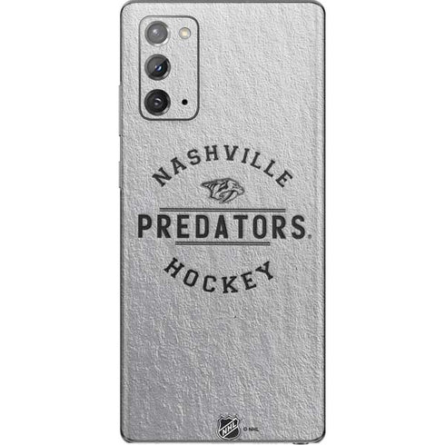 NHL Nashville Predators Black Text Galaxy Note20 5G Skin