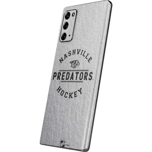 NHL Nashville Predators Black Text Galaxy Note20 5G Skin