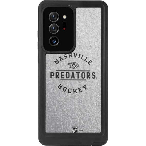 NHL Nashville Predators Black Text Galaxy Note20 Ultra 5G Waterproof Case