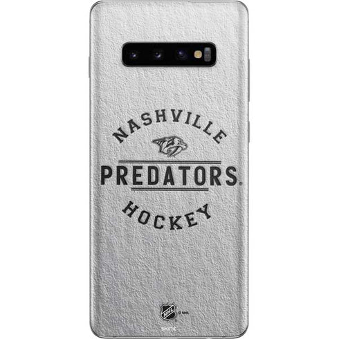 NHL Nashville Predators Black Text Galaxy S10 Plus Skin