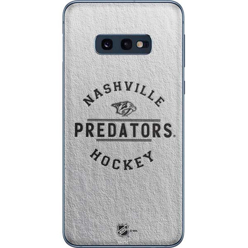 NHL Nashville Predators Black Text Galaxy S10e Skin