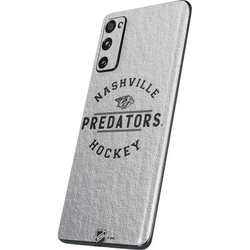 NHL Nashville Predators Black Text Galaxy S20 Fan Edition Skin