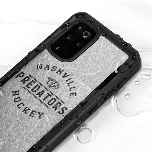 NHL Nashville Predators Black Text Galaxy S20 Plus Waterproof Case
