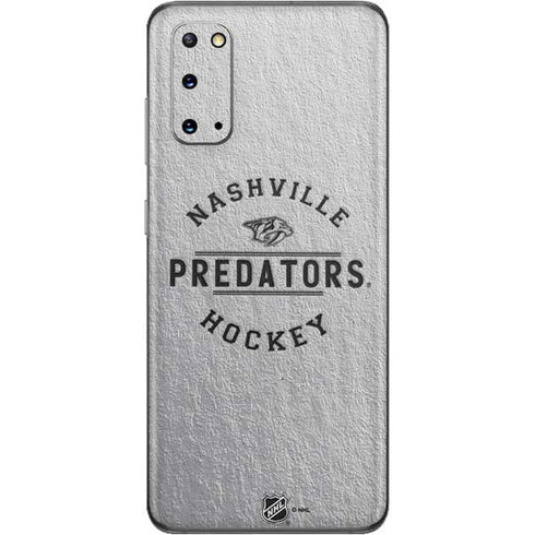 NHL Nashville Predators Black Text Galaxy S20 Skin