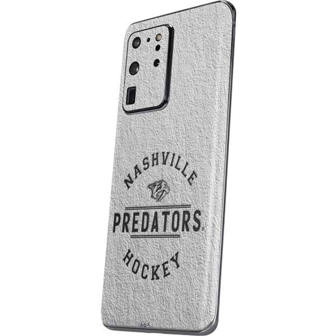 NHL Nashville Predators Black Text Galaxy S20 Ultra 5G Skin