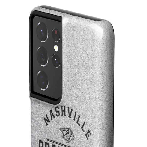 NHL Nashville Predators Black Text Galaxy S21 Ultra 5G Pro Case