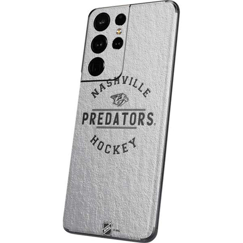 NHL Nashville Predators Black Text Galaxy S21 Ultra 5G Skin