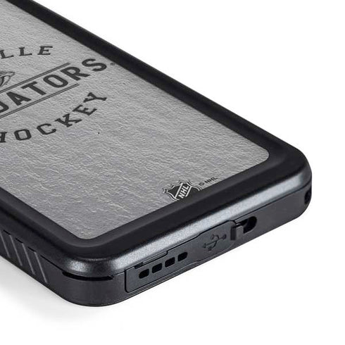 NHL Nashville Predators Black Text Galaxy S23 Plus Waterproof Case