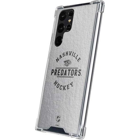 NHL Nashville Predators Black Text Galaxy S24 Ultra Clear Case