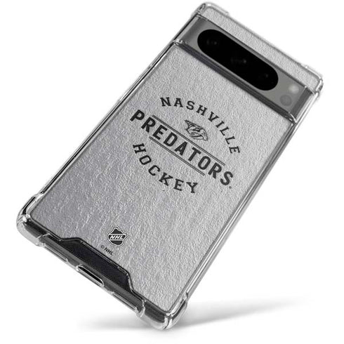 NHL Nashville Predators Black Text Google Pixel 8 Pro Clear Case