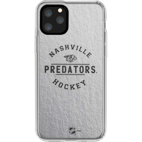 NHL Nashville Predators Black Text iPhone 11 Pro Clear Case