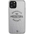 NHL Nashville Predators Black Text iPhone 11 Pro Clear Case