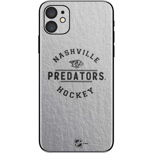 NHL Nashville Predators Black Text iPhone 11 Skin