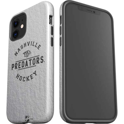 NHL Nashville Predators Black Text iPhone 12 Impact Case