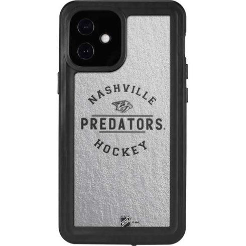 NHL Nashville Predators Black Text iPhone 12 Mini Waterproof Case