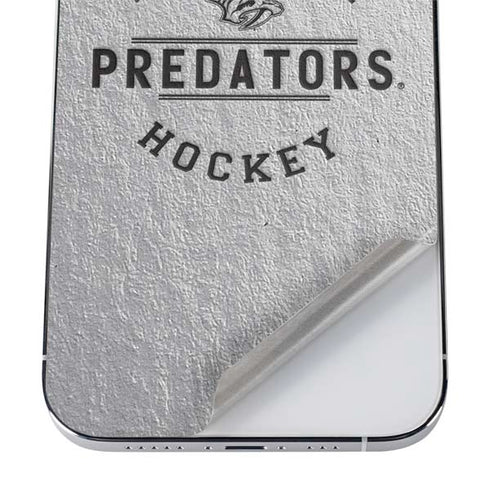 NHL Nashville Predators Black Text iPhone 12 Pro Skin