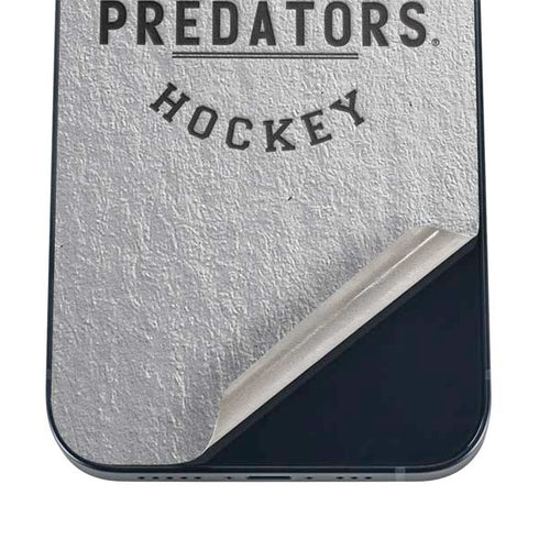 NHL Nashville Predators Black Text iPhone 12 Skin