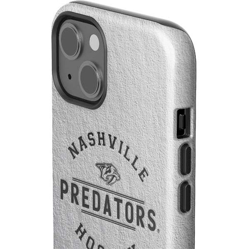 NHL Nashville Predators Black Text iPhone 15 Plus Impact Case