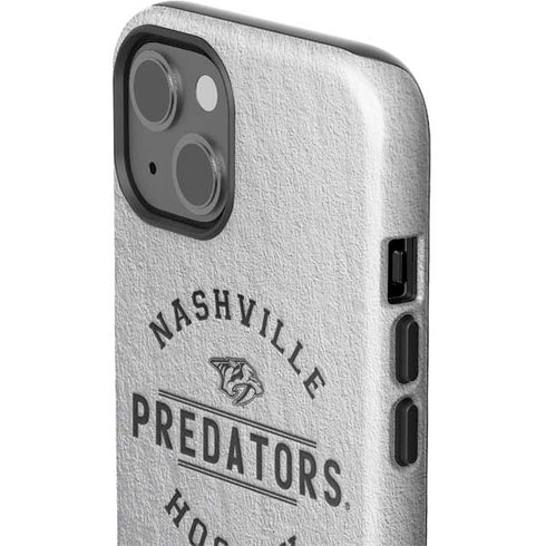 NHL Nashville Predators Black Text iPhone 15 Impact Case