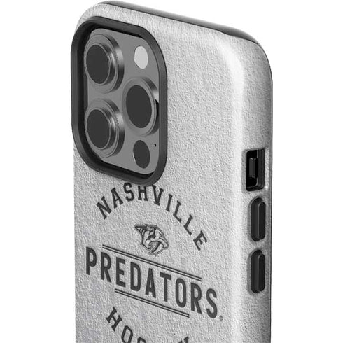 NHL Nashville Predators Black Text iPhone 15 Pro Impact Case