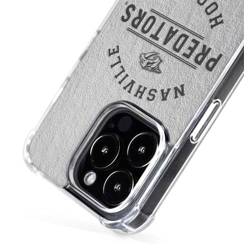 NHL Nashville Predators Black Text iPhone 15 Pro Max MagSafe Case