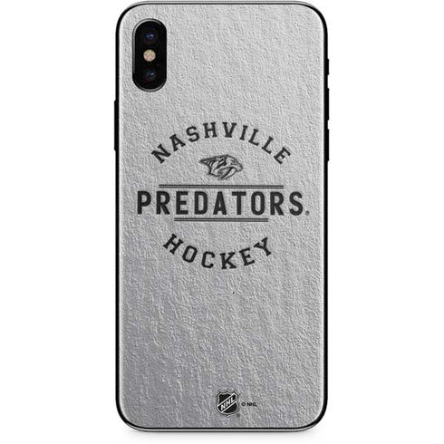 NHL Nashville Predators Black Text iPhone XS Skin
