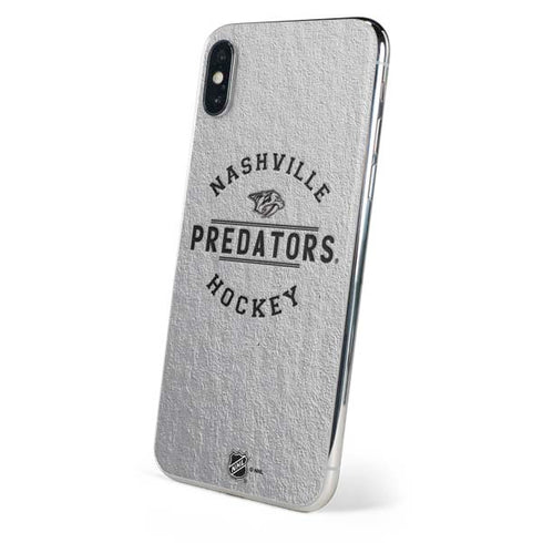 NHL Nashville Predators Black Text iPhone XS Skin