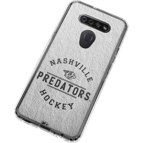 NHL Nashville Predators Black Text LG K51/Q51 Clear Case