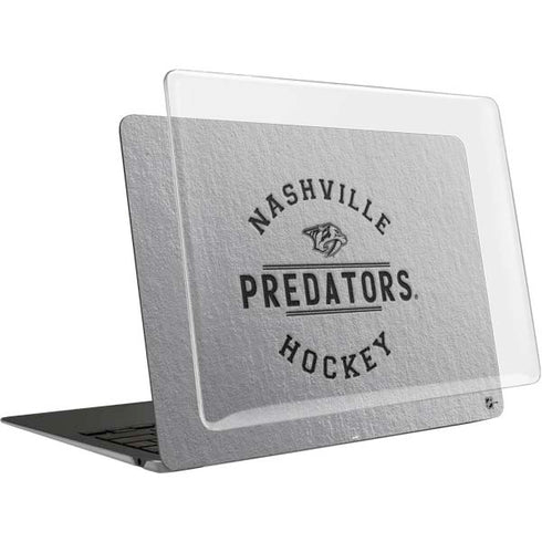 NHL Nashville Predators Black Text MacBook Air 13in (2020) Case plus Skin