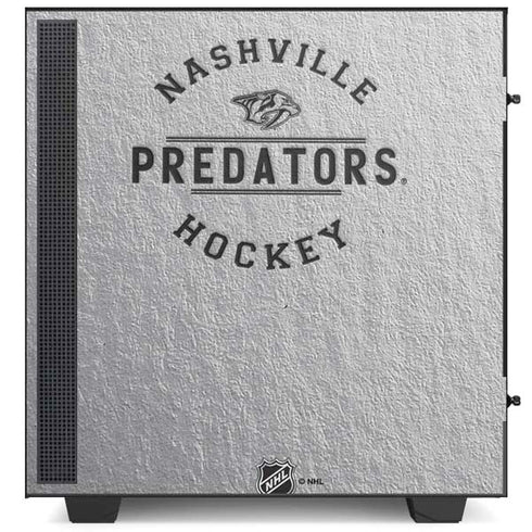 NHL Nashville Predators Black Text NZXT H510 Compact ATX Mid-Tower Case Skin