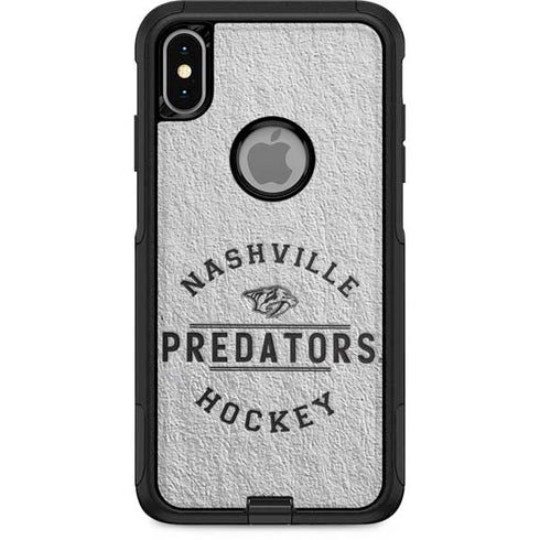 NHL Nashville Predators Black Text Otterbox Commuter iPhone Skin