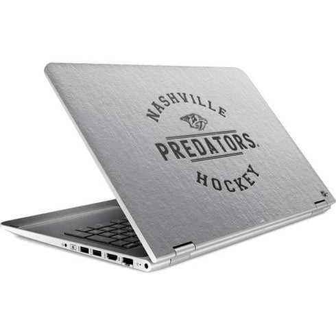 NHL Nashville Predators Black Text HP Pavilion Skin