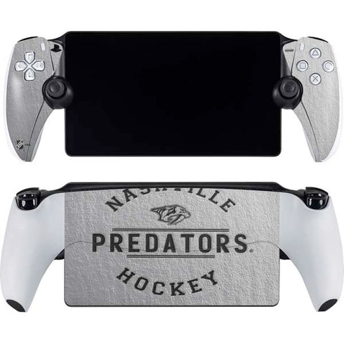NHL Nashville Predators Black Text PlayStation Portal Remote Player Skin