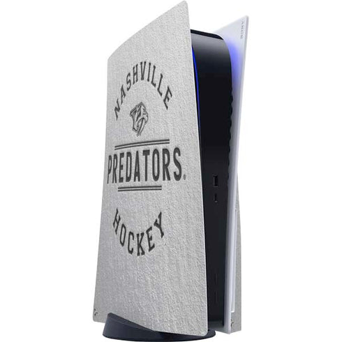 NHL Nashville Predators Black Text PS5 Console Skin