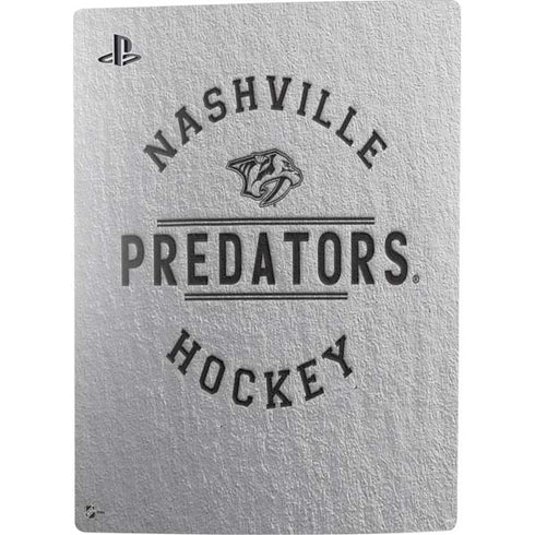 NHL Nashville Predators Black Text PS5 Console Skin