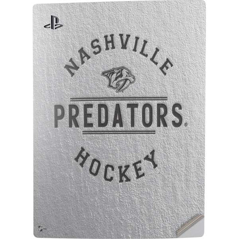 NHL Nashville Predators Black Text PS5 Digital Edition Console Skin