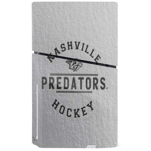 NHL Nashville Predators Black Text PS5 Slim Disk Bundle Skin