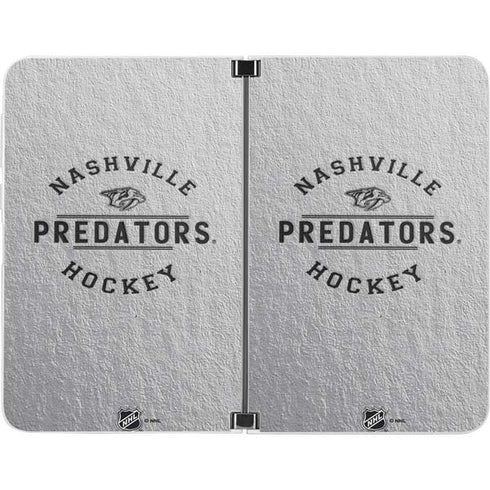 NHL Nashville Predators Black Text Surface Duo Skin