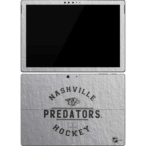 NHL Nashville Predators Black Text Surface Pro 7 Skin