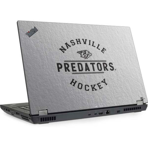 NHL Nashville Predators Black Text Lenovo ThinkPad Skin