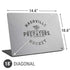 NHL Nashville Predators Black Text Universal Laptop 18in (14.6 x 10.6in) Skin