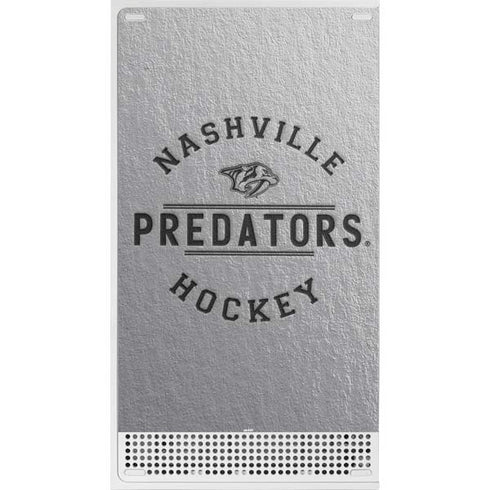 NHL Nashville Predators Black Text Xbox Series S Console Skin