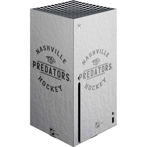 NHL Nashville Predators Black Text Xbox Series X Console Skin
