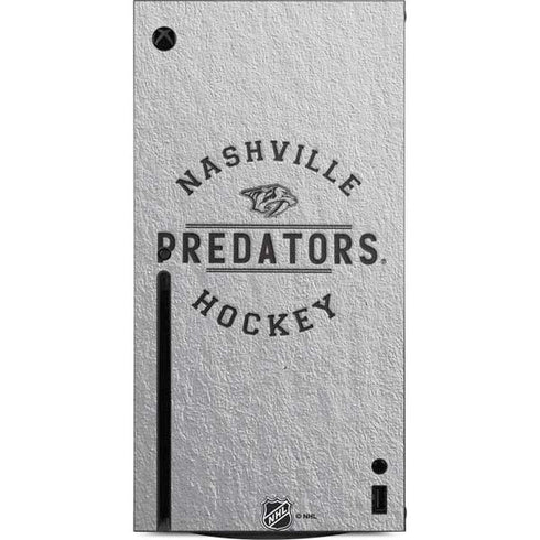 NHL Nashville Predators Black Text Xbox Series X Console Skin