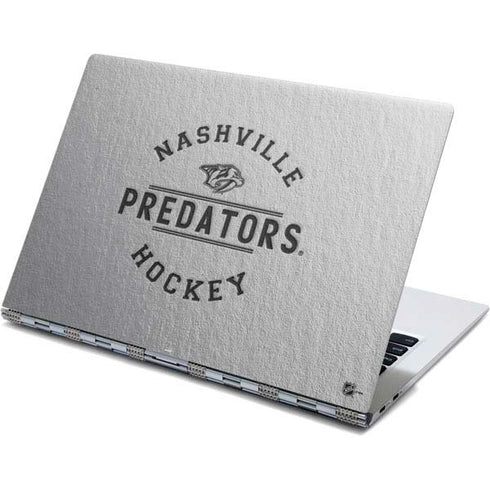 NHL Nashville Predators Black Text Yoga 910 2-in-1 14in Touch-Screen Skin