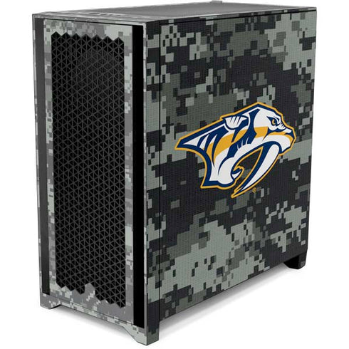 NHL Nashville Predators Camo Corsair 4000D Tempered Glass Mid-Tower ATX Case Skin