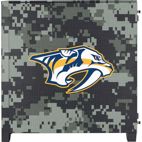NHL Nashville Predators Camo Corsair 4000D Tempered Glass Mid-Tower ATX Case Skin