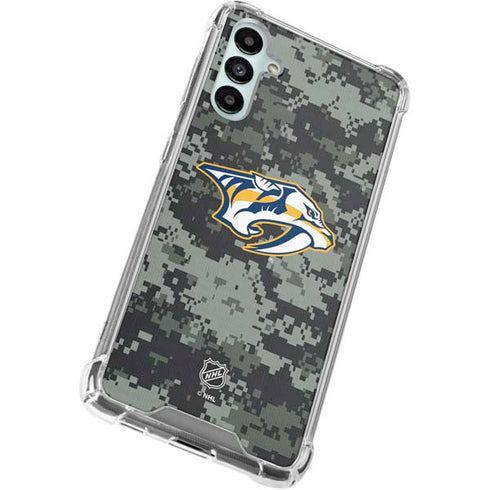 NHL Nashville Predators Camo Galaxy A15 5G Clear Case